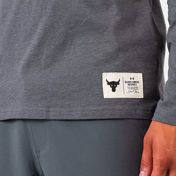 Under Armour Mens Project Rock Iron Paradise T-Shirt 1346101-012 Gray/White NWT - Picture 5 of 6